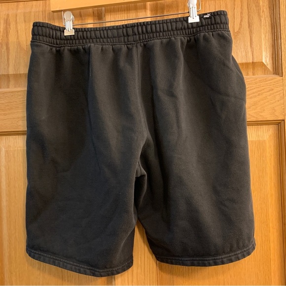 Puma Sweat Shorts Men’s L Large Black Drawstring Pockets Athletic Workout - Picture 2 of 4